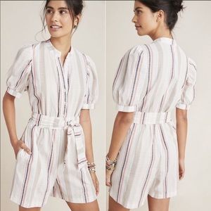 Amadi Lucie Striped Romper by Anthropologie